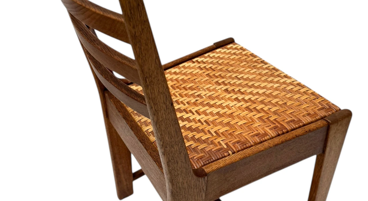 Four Modernist Art Deco Dining Room Chairs by Bas van Pelt for My Home, 1930s